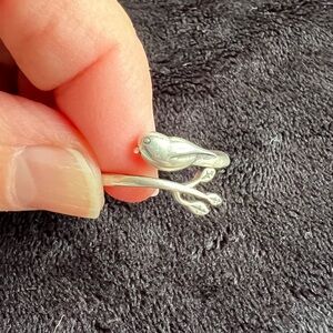 Sterling Silver Bird Branch Ring